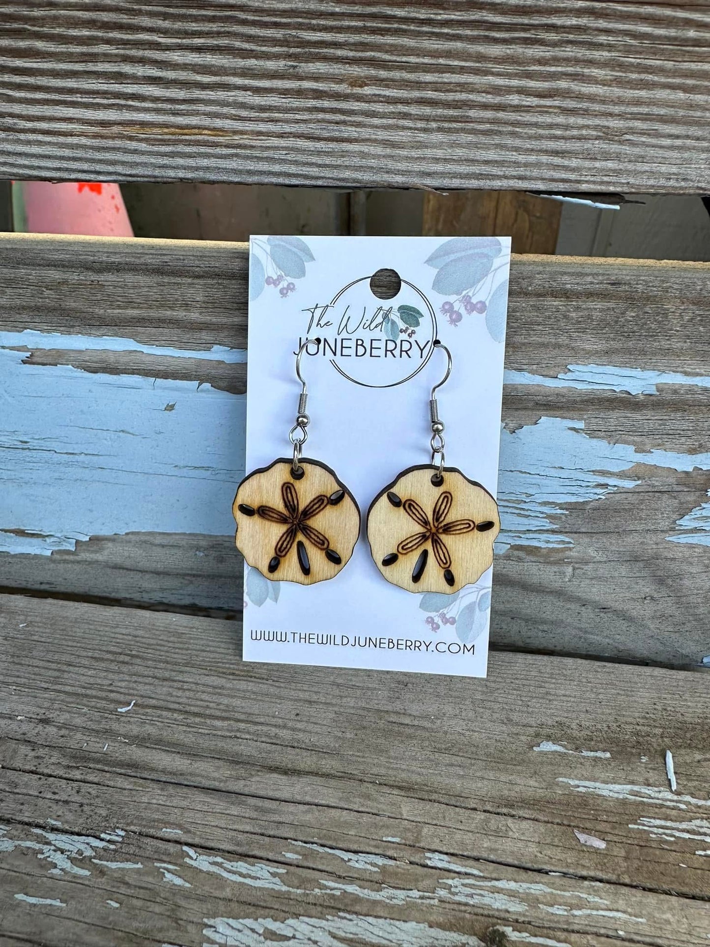 Sand Dollar Drop Earrings