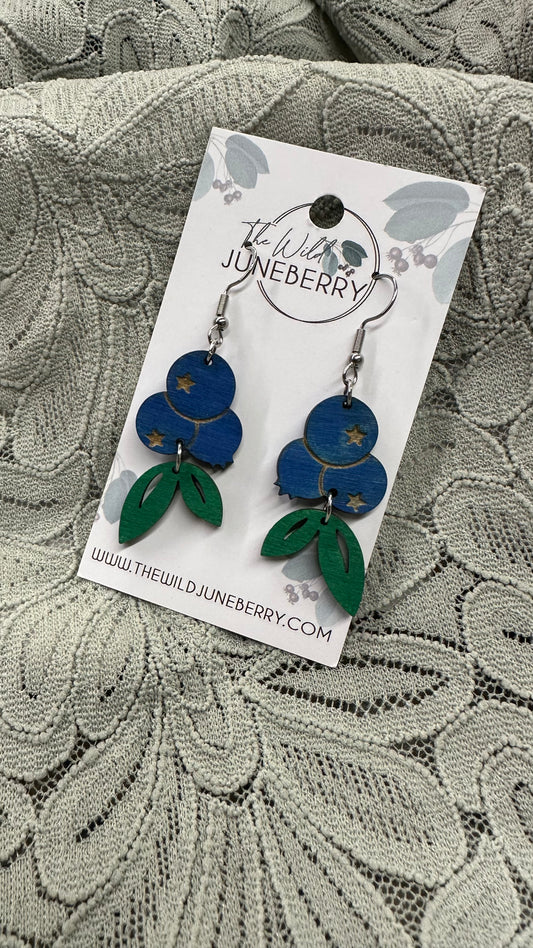 Blueberry Drop Earrings